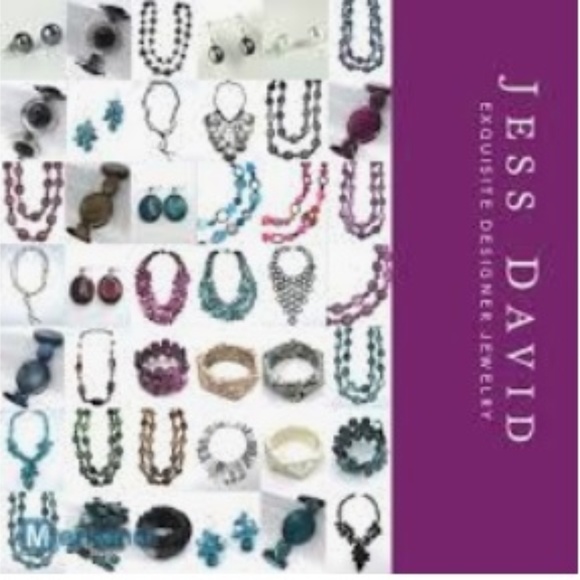 Artisan Black Mother of Pearl necklace Jess David - Picture 7 of 8